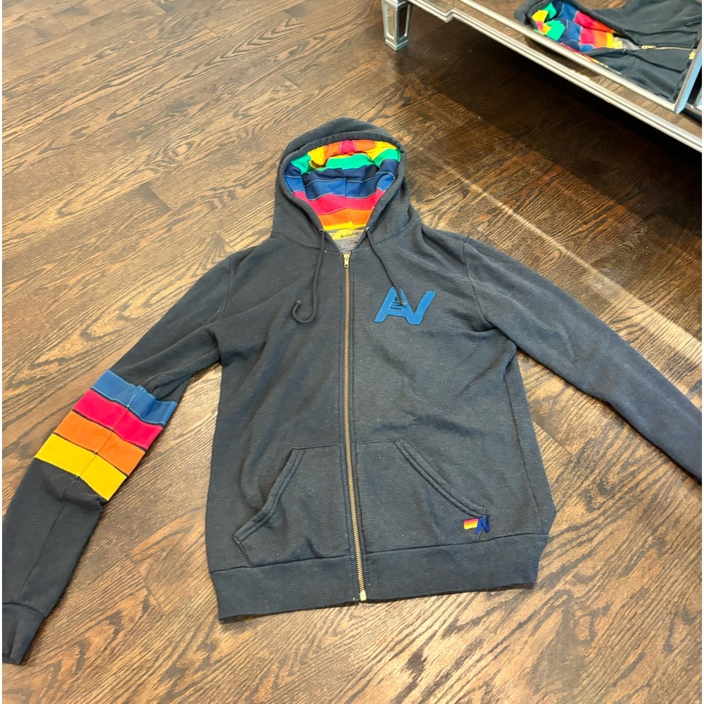 aviator nation zip up hoodie